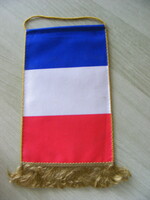 Francia asztali zászló, Siófok Ezüstpart Holteben volt használva.