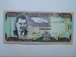 Jamaica 100 dollár 2007 UNC