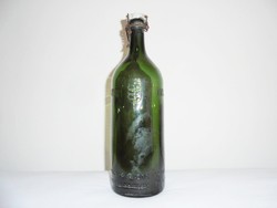 Antique old glass bottle with buckle - crystal - St. Luke's bath - from the 1920s-1940s