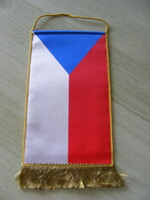 Cseh asztali zászló, Siófok Ezüstpart Holteben volt használva.