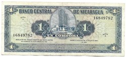 1 Cordoba 1962 Nicaragua Ritka