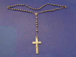 Antique silver rosary
