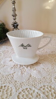 Melitta 102 white porcelain (with filter) coffee filter holder