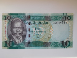 Dél - Szudán 10 font 2016 UNC