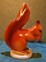 Hollóházi porcelán  mókus /15 cm/