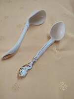 Porcelain sauce spoons