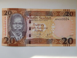 Dél - Szudán 20 font 2017 UNC