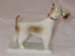 Zsolnay fox terrier dog!