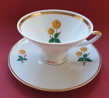 Winterling Röslau Bavaria német porcelán kávés teás csésze csészealj szett virág mintával