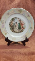 Antique viable, scenic porcelain plate (m3234)