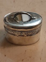 Silver-plated jewelry box with plush lining inside