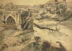 Révész Imre (1859-1945) : Róma – Tevere