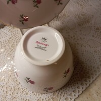 English sugar bowl with small plate