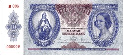 REPLIKA - 10 PENGŐ 1936, SZÍNTERVEZET !!!