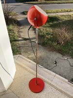 Industrial ipari retro vintage loft piros lemez dizájn állólámpa