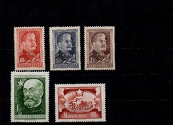 1957.Eszperanto,és 1949/50 Sztálin bélyeg sor,postatiszta