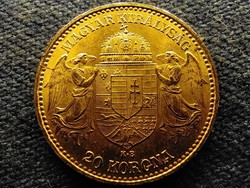 Osztrák-Magyar .900 arany 20 Korona 6,775g 1895 KB VERŐTŐ REPEDÉS (id64501)