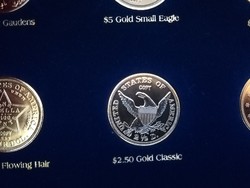 USA 2,50 Dollár 1837  Gold Classic  Tribute to America's Most Beautiful Gold Coins Set egyik darabja