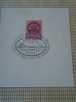 ZA411.29  Alkalmi bélyegzés  Széchenyi István születésének 150-ik évfordulója  - Budapest 72-  1941