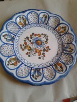 Hand-painted earthenware decorative plate