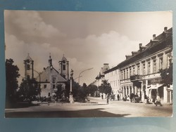 Old postcard 1961 beaded lenin road photo postcard