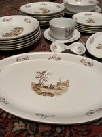 6 Personal, antique Epiag tableware set, 23 pieces, in beautiful condition