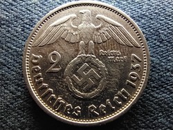 Németország Horogkeresztes .625 ezüst 2 birodalmi márka 1937 F (id65484)
