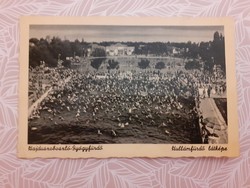 Old postcard 1942 Hajdúszoboszló spa wave bath photo postcard