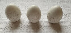 3db húsvéti fa tojás mintával dekoráció kellék