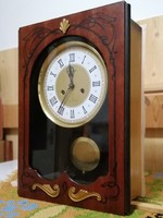 For sale, 2 amber old Russian bimm-bamm renovated beautiful wall clocks! (With their winding keys)