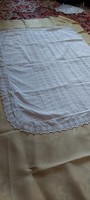 Old folk Madeira lace apron, fabric