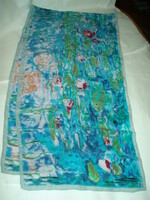 Vintage Claude Monet silk scarf
