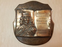 Rákóczi bronze plaque