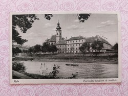 Old postcard Győr Carmelite church photo postcard