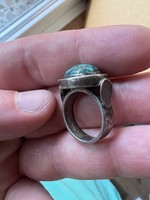Türkiz vintage ezüst gyűrű
