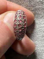 Rubin köves ezüst gyűrű