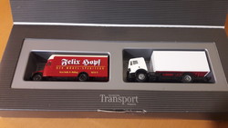 H0, 1:87, mercedes benz transport truck model, retro toy, field table