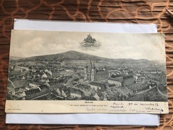 Maria-zell panoramic sheet 27x14 cm 1911