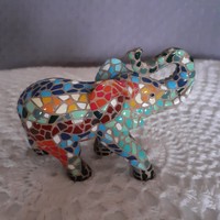 Mosaic elephant, good luck, feng shui symbol