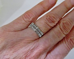Beautiful old Hungarian handmade marcasite silver ring