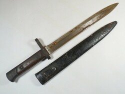 Antique old Mannlicher bayonet bayonet f.G.Gy. In its original case with markings, the button works during World War II