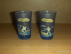 Greece (greece) commemorative glass glass pair 7 cm (12 / d)