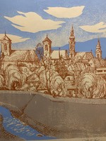 Szánthó Imre Szentendrei panoráma