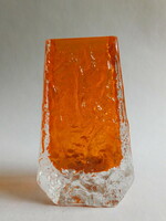 Whitefriars Geoffrey Baxter üvegváza - (Tangerine "Coffin" Vase) mid century, 1967