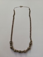 Unmarked special old silver necklace 18g