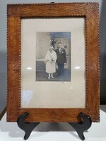 Contemporary photo in an Art Nouveau frame