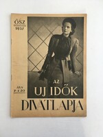 Az Új Idők Divatlapja, 1937. Ősz - régi, vintage divatlap, divat magazin