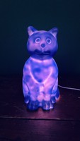 Retro műanyag cica design hangulat lámpa