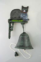 Cast iron little cat bell