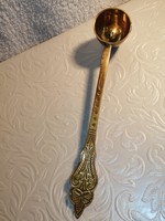 Copper candle snuffer or measuring spoon. Decoration.